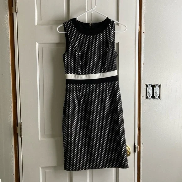 Tommy Hilfiger | Dresses | Semiformal Black And White Kneelength Dress  Tommy Hilfiger | Poshmark